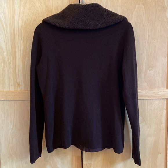 Ralph Lauren Active Women's Brown & Cream Fair Isle Zip Up Cardigan Sweater SZ-S - Picture 5 of 9